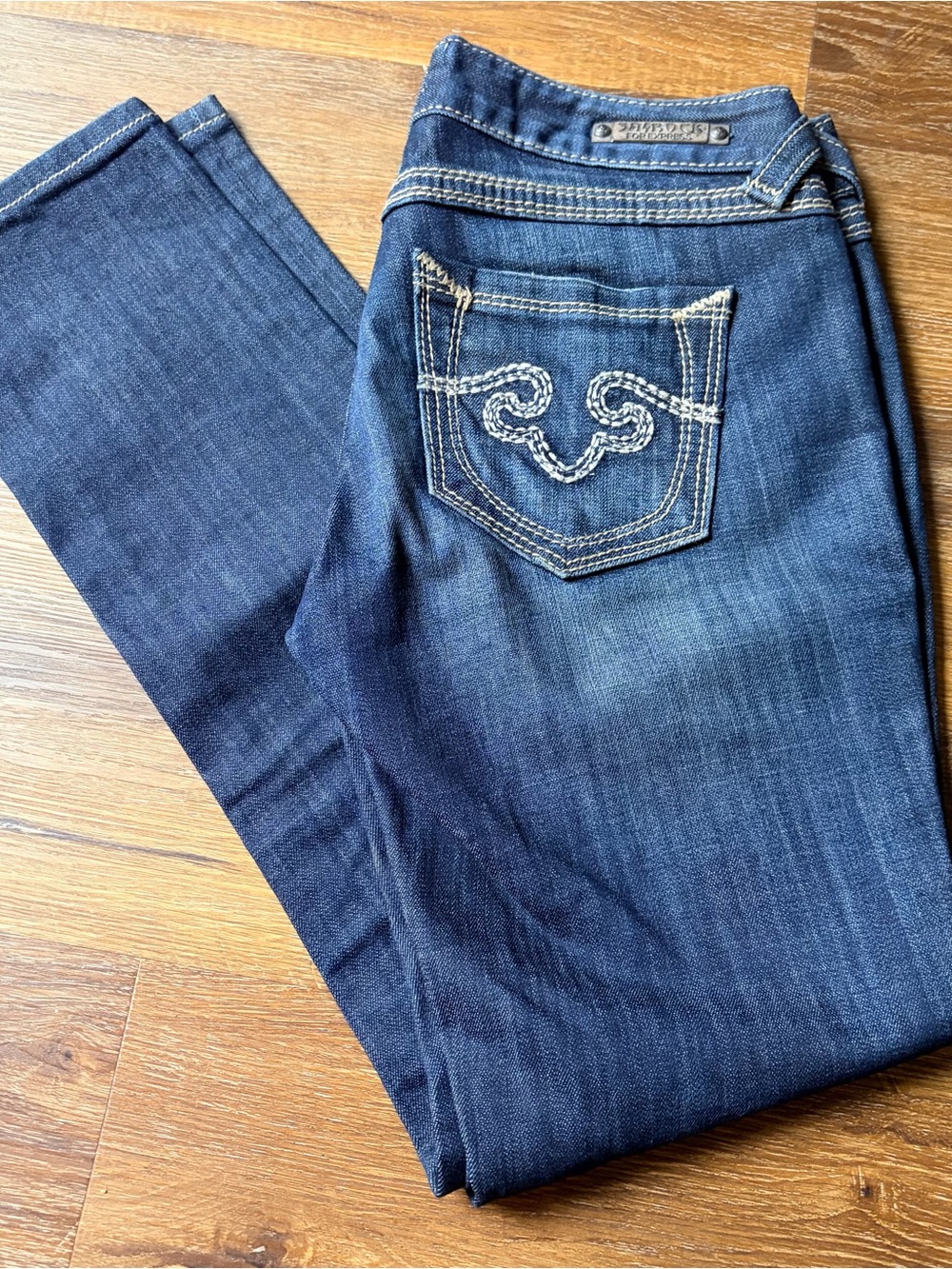 Express ReRock Skinny Jeans Womens 6S Medium Wash Stretch Denim